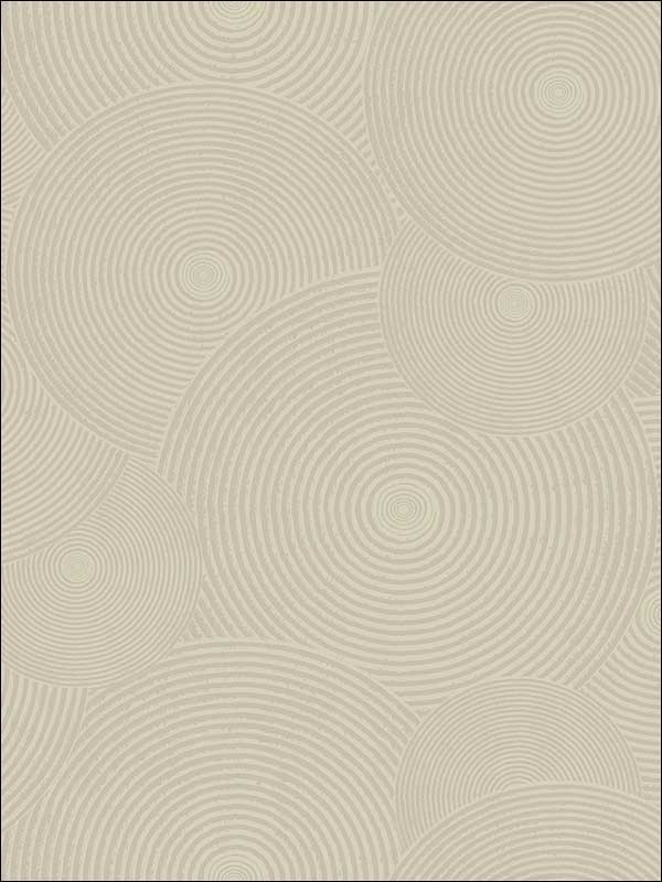 Interlocking Ripples wallpaper in gray color - pattern number OY34401 - by Paper and Ink in the White on White collection