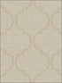 Ogee and Basket Weave fabric in brown taupe color - pattern number OY34806 - by Paper and Ink in the White on White collection