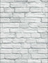 Brick Texture fabric in gray color - pattern number OY35300 - by Paper and Ink in the White on White collection