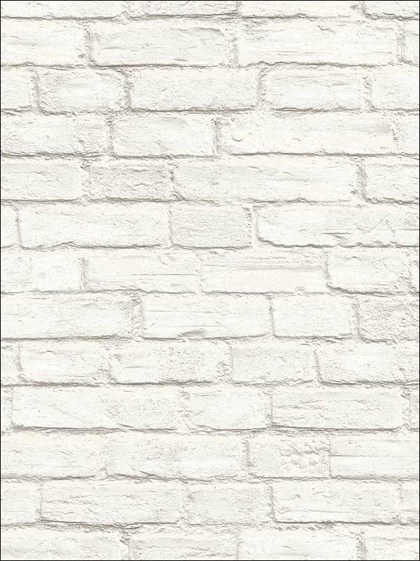 Brick Texture fabric in warm neutral beige color - pattern number OY35308 - by Paper and Ink in the White on White collection
