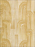Crescent Paper wallpaper in gold ivory color - pattern number GWP-3304.416.0 - by Groundworks in the Kelly Wearstler Wallpapers II collection