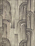 Crescent Paper wallpaper in ebony cream color - pattern number GWP-3304.816.0 - by Groundworks in the Kelly Wearstler Wallpapers II collection