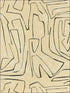 Graffito fabric in linen onyx color - pattern number GWP-3501.18.0 - by Groundworks in the Kelly Wearstler Wallpapers II collection