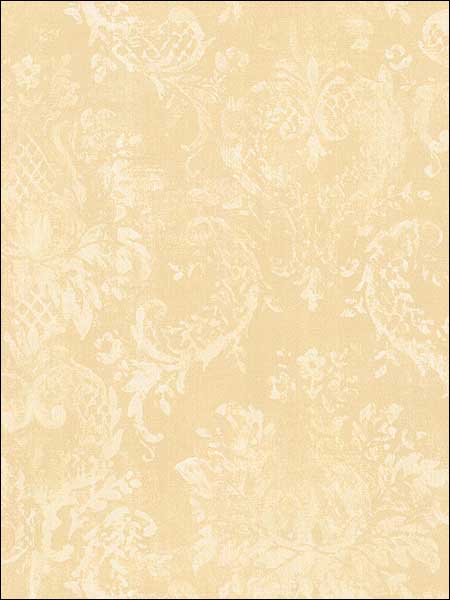 Canvas Damask fabric in cream peach beige color - pattern number MP18708 - by Patton Norwall in the Stripes and Damasks 3 collection