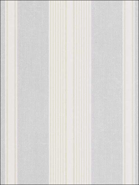 Cushion Stripe fabric in light grey light blue tan white color - pattern number SD25689 - by Patton Norwall in the Stripes and Damasks 3 collection