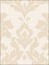 Plaza Damask fabric in beige cream color - pattern number SD25711 - by Patton Norwall in the Stripes and Damasks 3 collection
