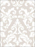 Velvet Damask fabric in beige white color - pattern number SD36119 - by Patton Norwall in the Stripes and Damasks 3 collection