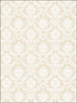 Mini Damask fabric in cream white color - pattern number SD36134 - by Patton Norwall in the Stripes and Damasks 3 collection