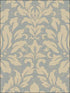 Stitched Damask wallpaper in blue metallic gold color - pattern number SD36141 - by Patton Norwall in the Stripes and Damasks 3 collection