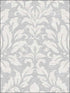 Stitched Damask wallpaper in grey beige metallic silver color - pattern number SD36143 - by Patton Norwall in the Stripes and Damasks 3 collection