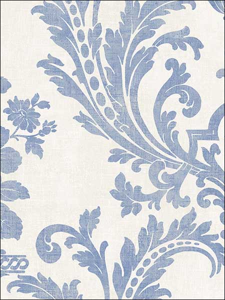 Sari with Texture wallpaper in beige blue color - pattern number SD36153 - by Patton Norwall in the Stripes and Damasks 3 collection