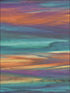 Rainbrow Brush fabric in cerulean clementine and purple color - pattern number AH40201 - by Seabrook in the L Atelier De Paris collection
