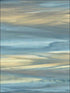 Rainbrow Brush fabric in blue and gold color - pattern number AH40202 - by Seabrook in the L Atelier De Paris collection