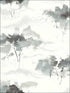 Brushstroke Trees wallpaper in metallic silver ebony and pearl color - pattern number AH40700 - by Seabrook in the L Atelier De Paris collection