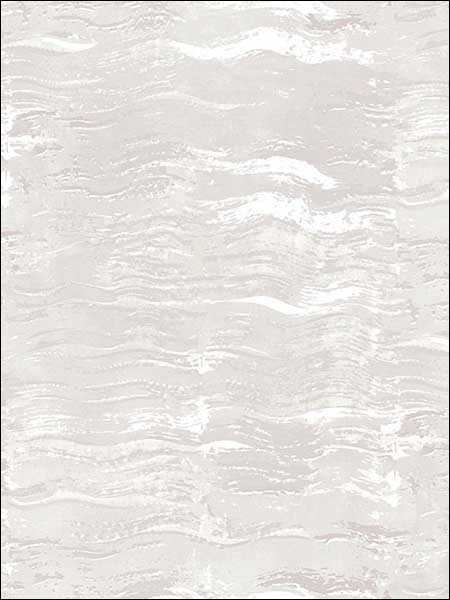 Bleached Wave wallpaper in metallic pearl and gray color - pattern number AH40809 - by Seabrook in the L Atelier De Paris collection