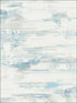 Spatula Stripes wallpaper in sky blue silver and off white color - pattern number AH41102 - by Seabrook in the L Atelier De Paris collection