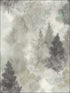 Soft Landscape wallpaper in metallic greige powder blue and ivory color - pattern number AH41200 - by Seabrook in the L Atelier De Paris collection