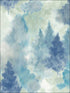 Soft Landscape wallpaper in metallic sky blue cerulean and aloe green color - pattern number AH41202 - by Seabrook in the L Atelier De Paris collection