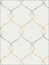 Shibori Lattice wallpaper in antique gold gray and metallic pearl color - pattern number AH41605 - by Seabrook in the L Atelier De Paris collection