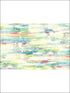 Faux Watercolor 3 Panel mural in teal and red color - pattern number AH42101M - by Seabrook in the L Atelier De Paris collection