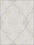 Corsica Ogee fabric in 70302 color - pattern number MC70302 - by Seabrook in the Majorca Seabrook collection