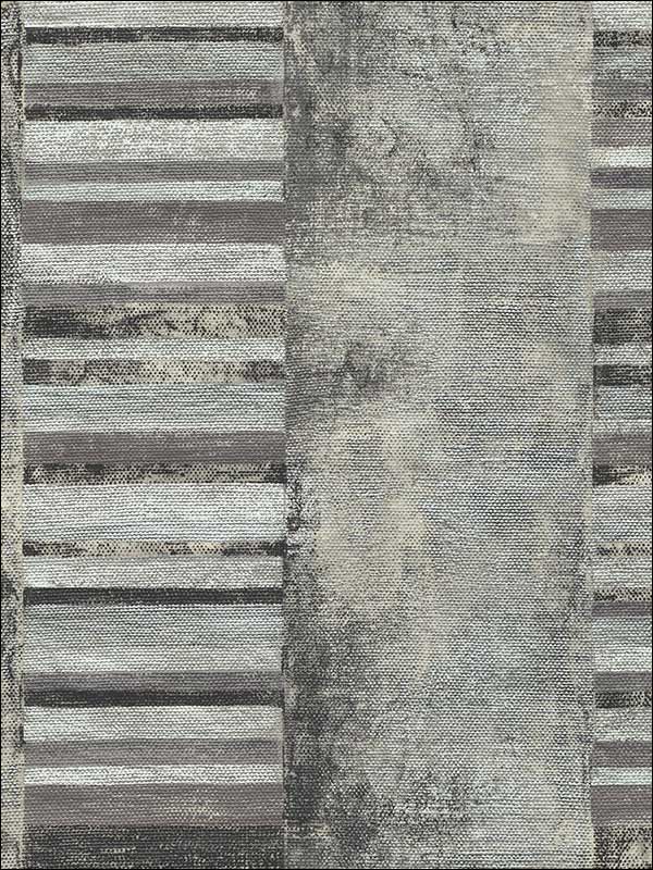 Judson wallpaper in black color - pattern number MW30300 - by Seabrook in the Metalworks collection