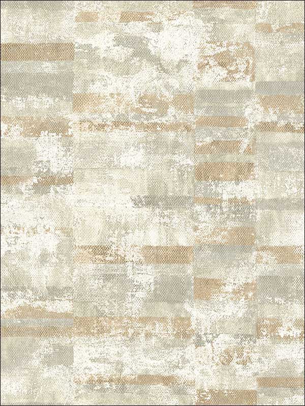Gutenberg wallpaper in copper bronze color - pattern number MW30407 - by Seabrook in the Metalworks collection