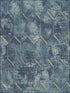 Whitney wallpaper in blue color - pattern number MW30902 - by Seabrook in the Metalworks collection