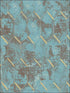 Whitney wallpaper in aqua teal color - pattern number MW30904 - by Seabrook in the Metalworks collection