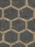 Wright wallpaper in brown taupe color - pattern number MW31500 - by Seabrook in the Metalworks collection