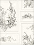 The Magnolia fabric in grey and off white color - pattern number MH1543 - by Magnolia Home by Joanna Gaines in the Magnolia Home collection