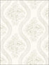Coverlet Floral wallpaper in grey and off white color - pattern number MH1595 - by Magnolia Home by Joanna Gaines in the Magnolia Home collection