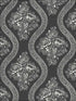 Coverlet Floral wallpaper in white and black color - pattern number MH1596 - by Magnolia Home by Joanna Gaines in the Magnolia Home collection