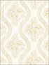 Coverlet Floral wallpaper in yellow color - pattern number MH1602 - by Magnolia Home by Joanna Gaines in the Magnolia Home collection