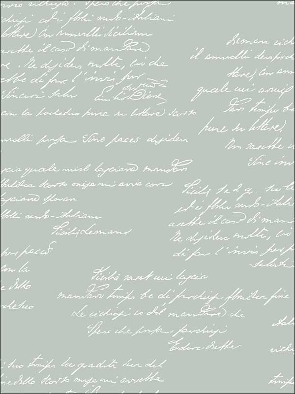 Noteworthy wallpaper in green and white color - pattern number MH1609 - by Magnolia Home by Joanna Gaines in the Magnolia Home collection