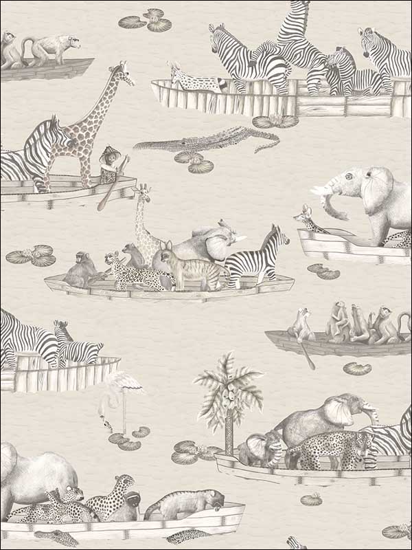 Zambezi wallpaper in neutral color - pattern number 109/14062.CS.0 - by Cole and Son in the The Ardmore Collection collection