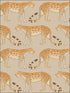 Leopard Walk wallpaper in stone and orange color - pattern number 109/2010.CS.0 - by Cole and Son in the The Ardmore Collection collection