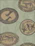 Matrinah wallpaper in old olive color - pattern number 109/4021.CS.0 - by Cole and Son in the The Ardmore Collection collection