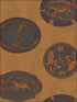 Matrinah wallpaper in ochre color - pattern number 109/4022.CS.0 - by Cole and Son in the The Ardmore Collection collection