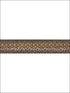 Ardmore Border border in black and burnt orange color - pattern number 109/5026.CS.0 - by Cole and Son in the The Ardmore Collection collection