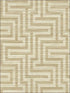 Faux Grasscloth Greek Key fabric in gold color - pattern number TL30203 - by Pelican Prints in the Rittenhouse Square collection