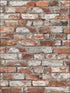 Brick wallpaper in red color - pattern number TL31701 - by Pelican Prints in the Rittenhouse Square collection