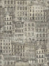 Storefronts wallpaper in black color - pattern number TL32106 - by Pelican Prints in the Rittenhouse Square collection