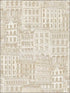 Storefronts wallpaper in warm neutral beige color - pattern number TL32107 - by Pelican Prints in the Rittenhouse Square collection
