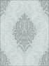 Damask wallpaper in green color - pattern number TL32604 - by Pelican Prints in the Rittenhouse Square collection