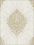 Damask wallpaper in warm neutral beige color - pattern number TL32608 - by Pelican Prints in the Rittenhouse Square collection