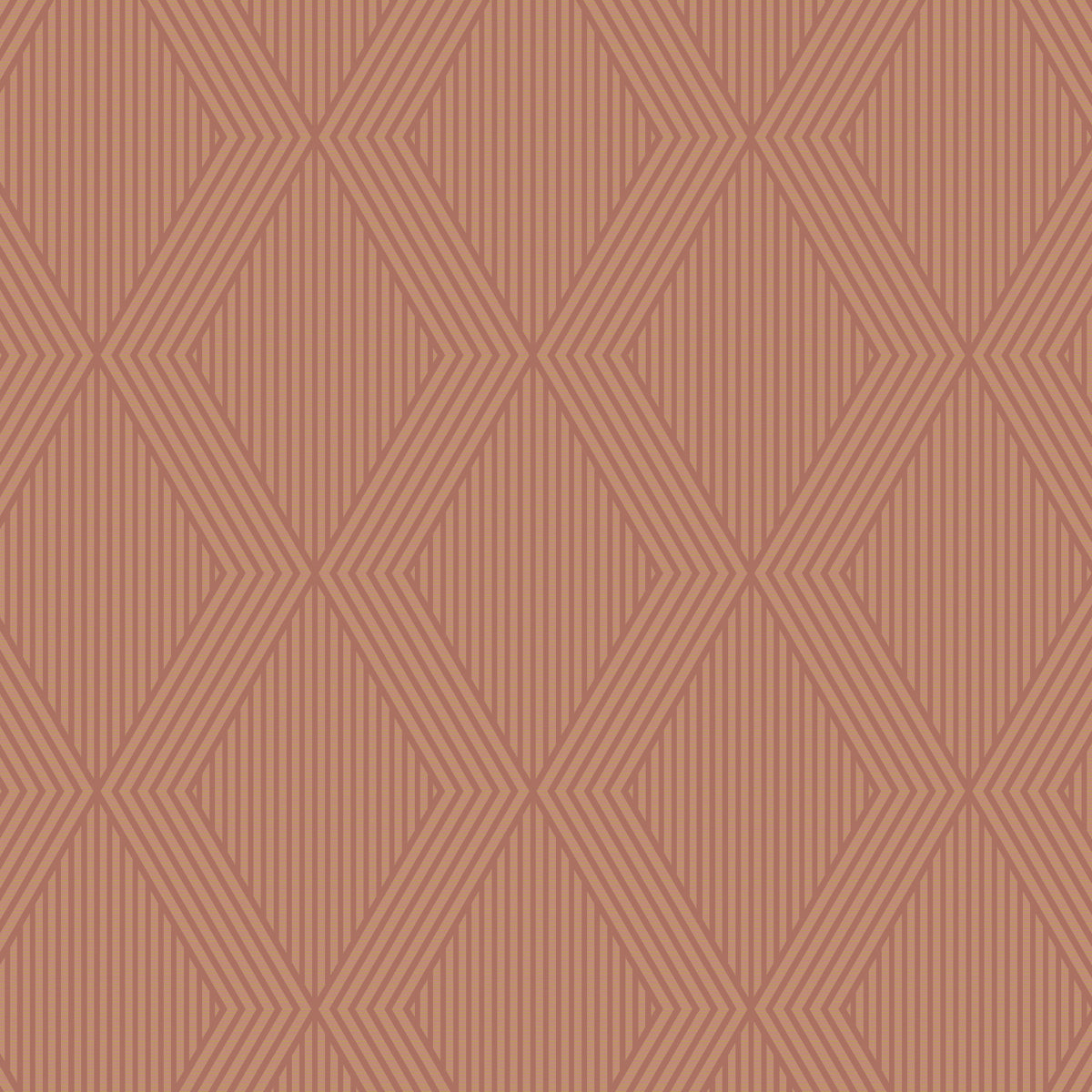 Garbo wallpaper in terracotta and gold color - pattern number 2014 - by Schumacher in the Borastapeter collection