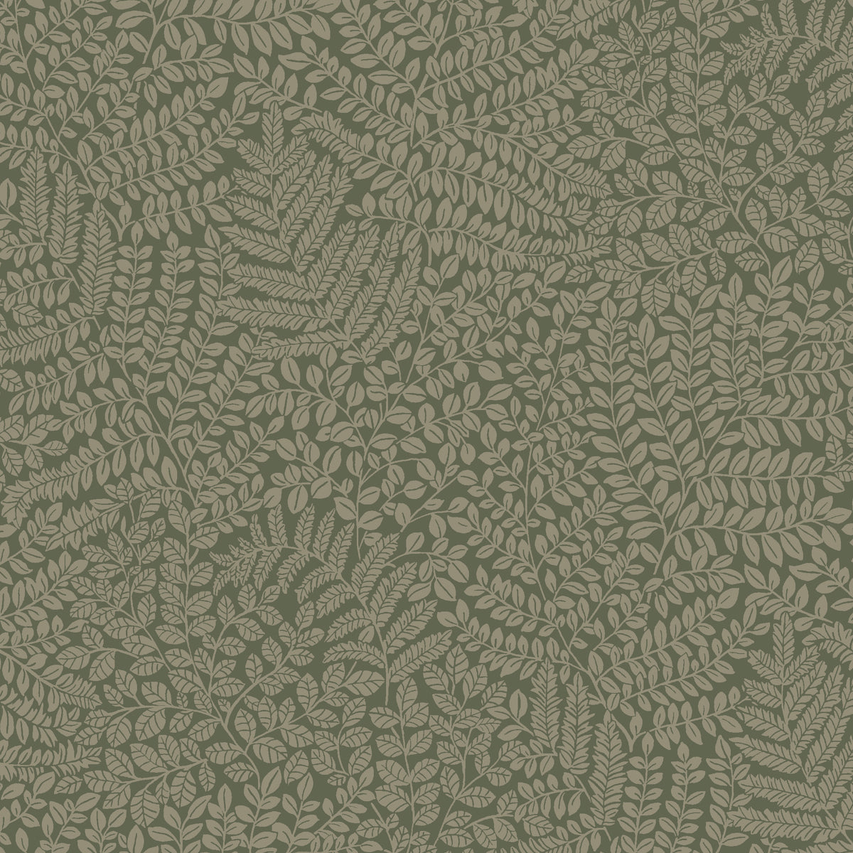 Bladverk wallpaper in spruce color - pattern number 2021 - by Schumacher in the Borastapeter collection