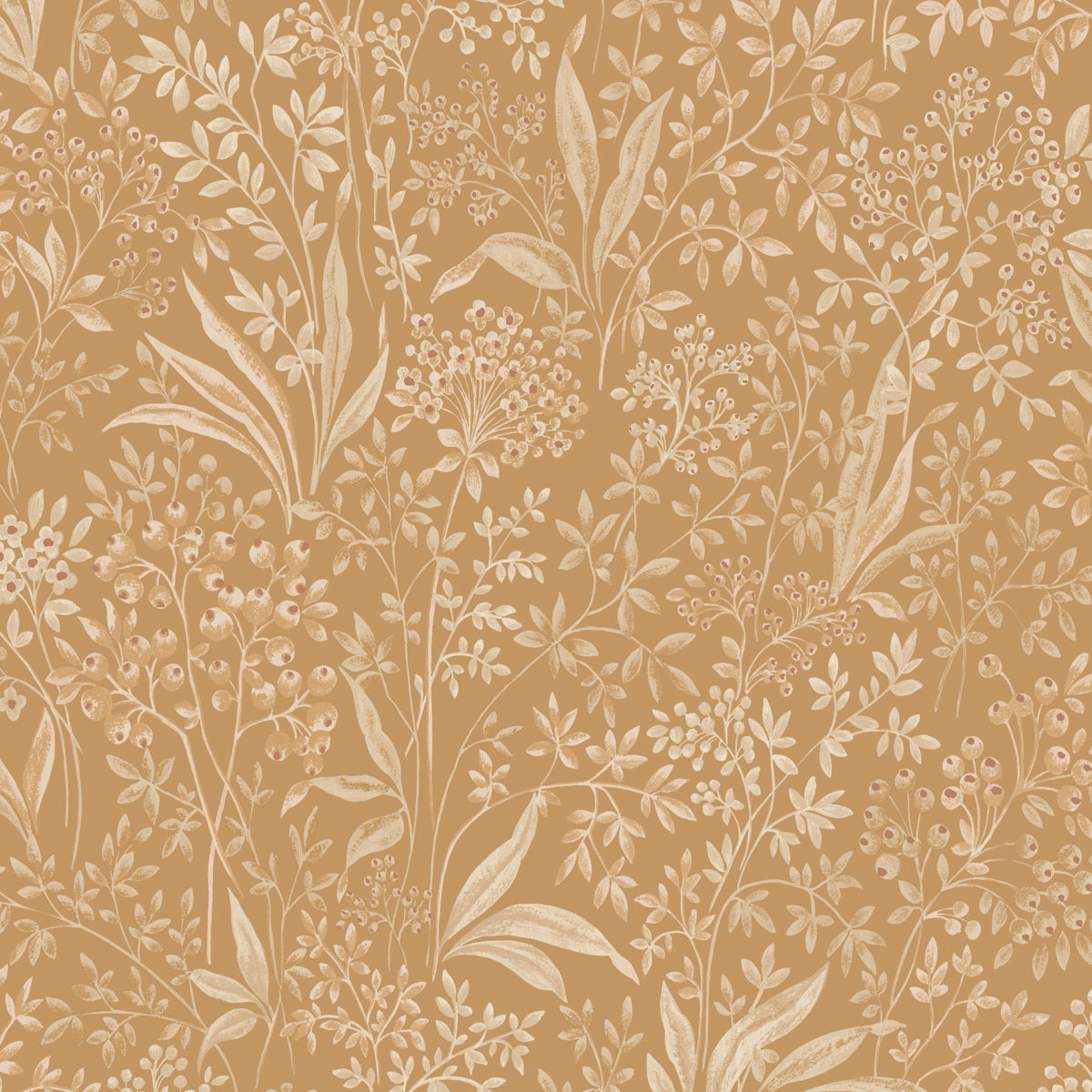 Nocturne wallpaper in parchment color - pattern number 2022 - by Schumacher in the Borastapeter collection