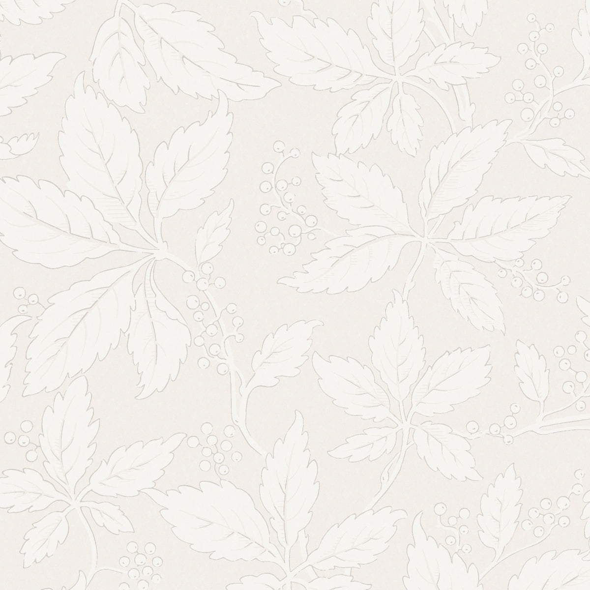 Vildvin wallpaper in bone color - pattern number 2027 - by Schumacher in the Borastapeter collection